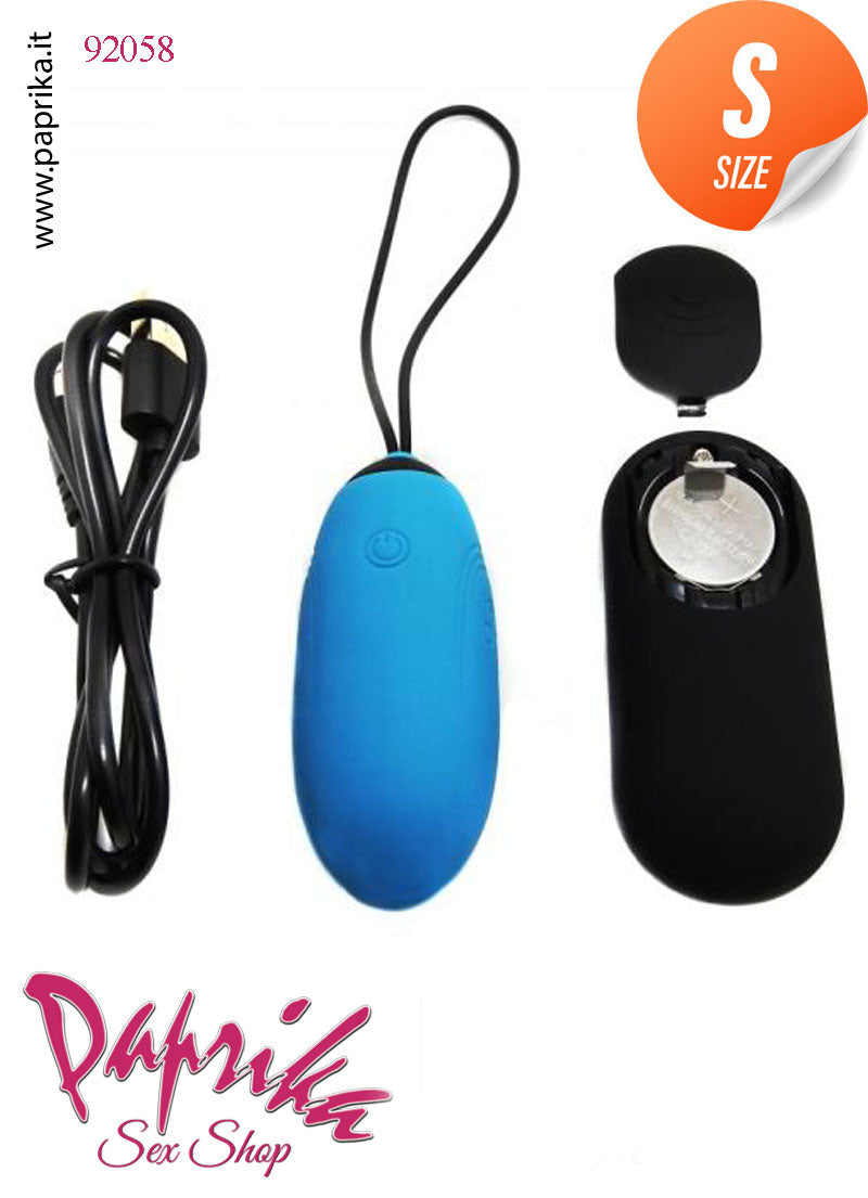 Ovulo Vaginale Lungo 7 cm Ø 28 Silicone Telecomando 7 Funzioni 4 Velocità