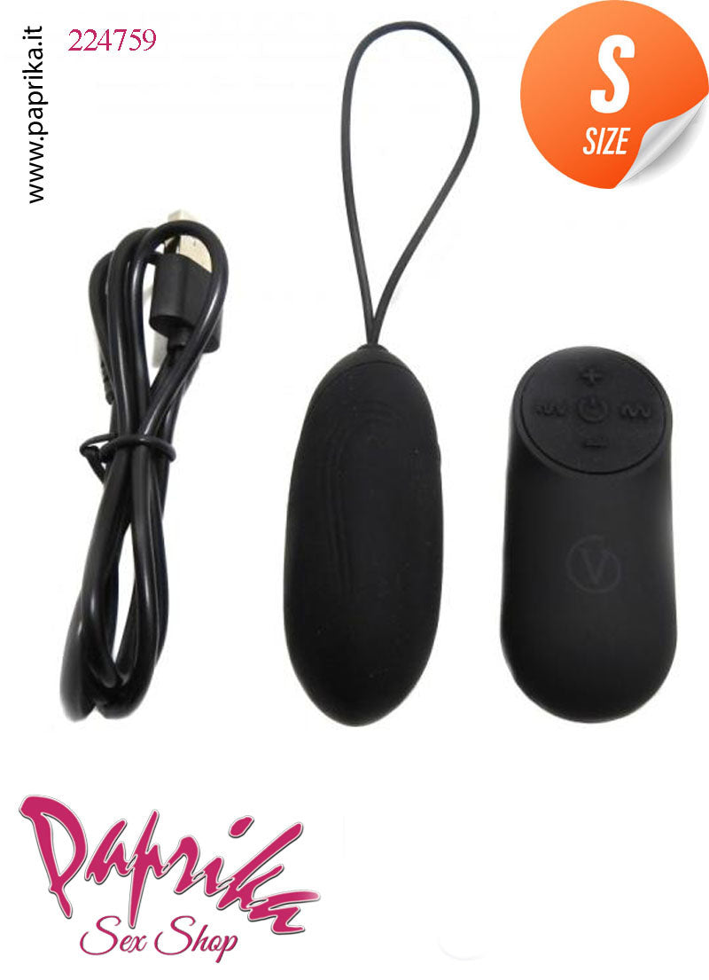 Ovulo Vaginale Lungo 7 cm Ø 28 Silicone Telecomando 7 Funzioni 4 Velocità