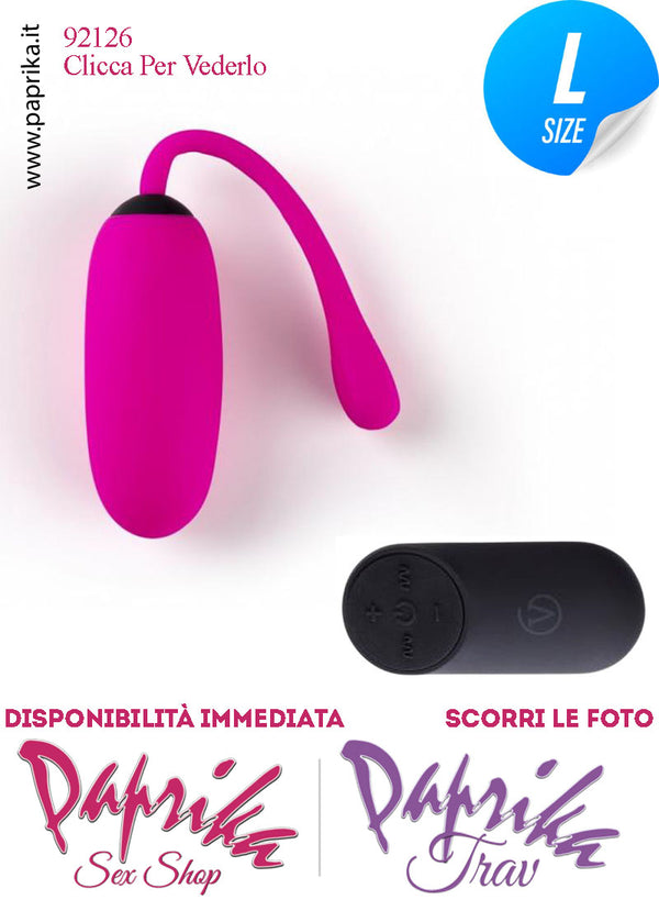 Ovulo Vibrante Rosa Silicone Vaginale Ø 36 Telecomando 28 Funzioni