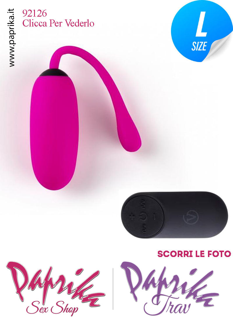Ovulo Vibrante Rosa Silicone Vaginale Ø 36 Telecomando 28 Funzioni