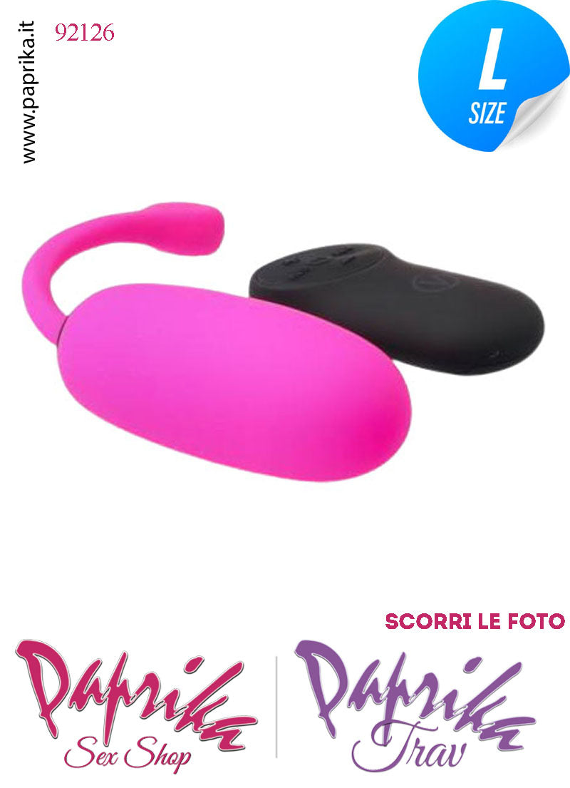 Ovulo Vibrante Rosa Silicone Vaginale Ø 36 Telecomando 28 Funzioni