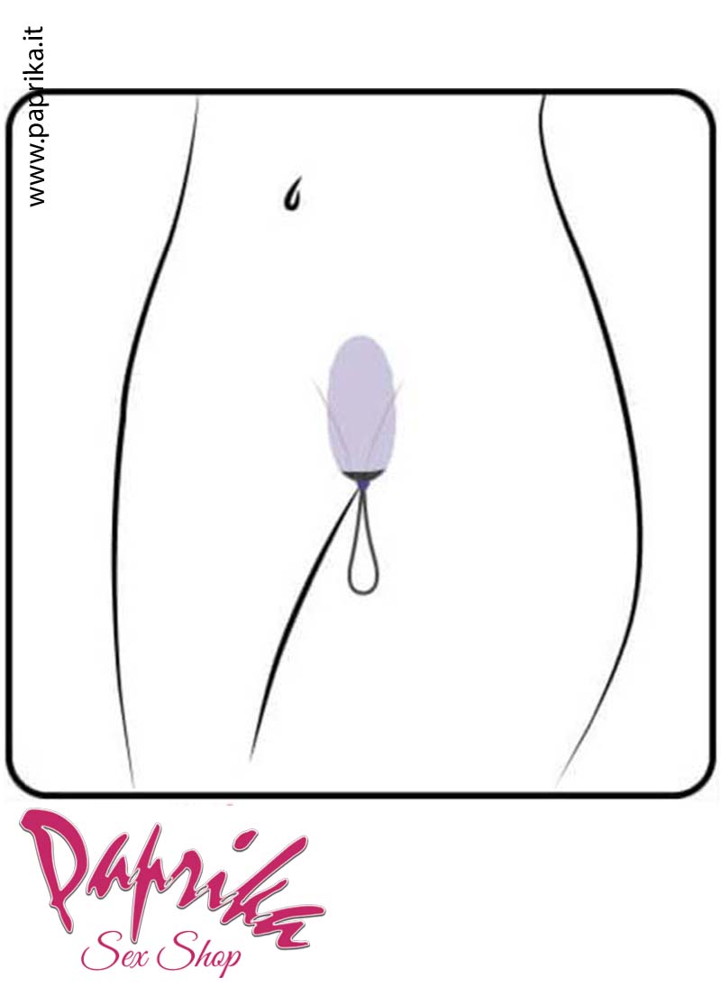 Ovulo Vaginale Vibrante 7 cm Ø 34 Telecomandato 10 Velocità Silicone