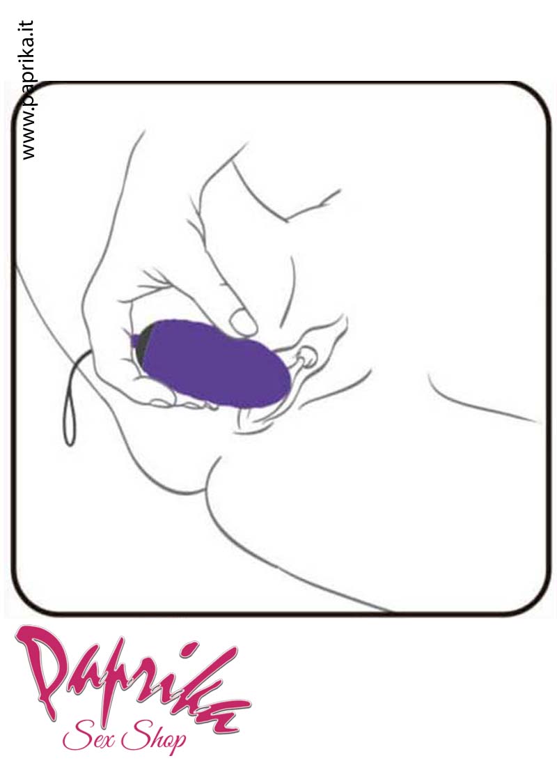 Ovulo Vaginale Vibrante 7 cm Ø 34 Telecomandato 10 Velocità Silicone