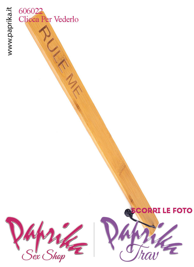 Paddle Sculacciatore Bamboo Liscio Doloroso 30 mm 40 cm Rule Me