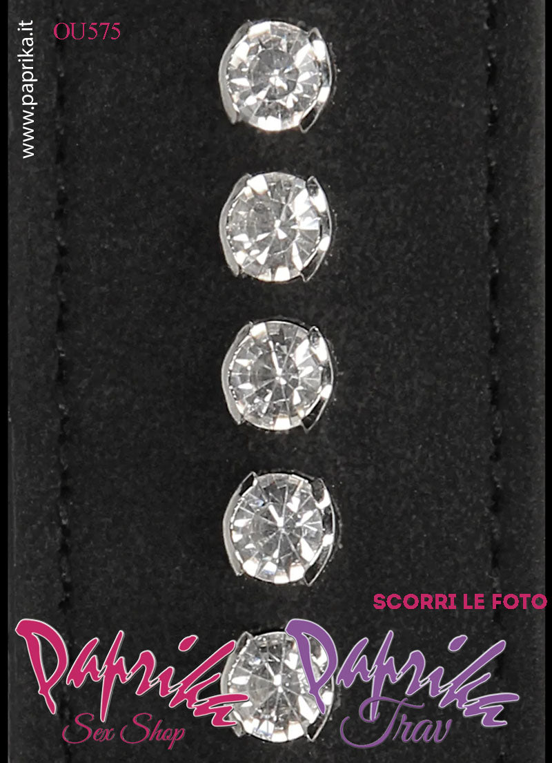 Paddle Sculacciatore Double Face Lato Liscio Lato Strass Ecopelle