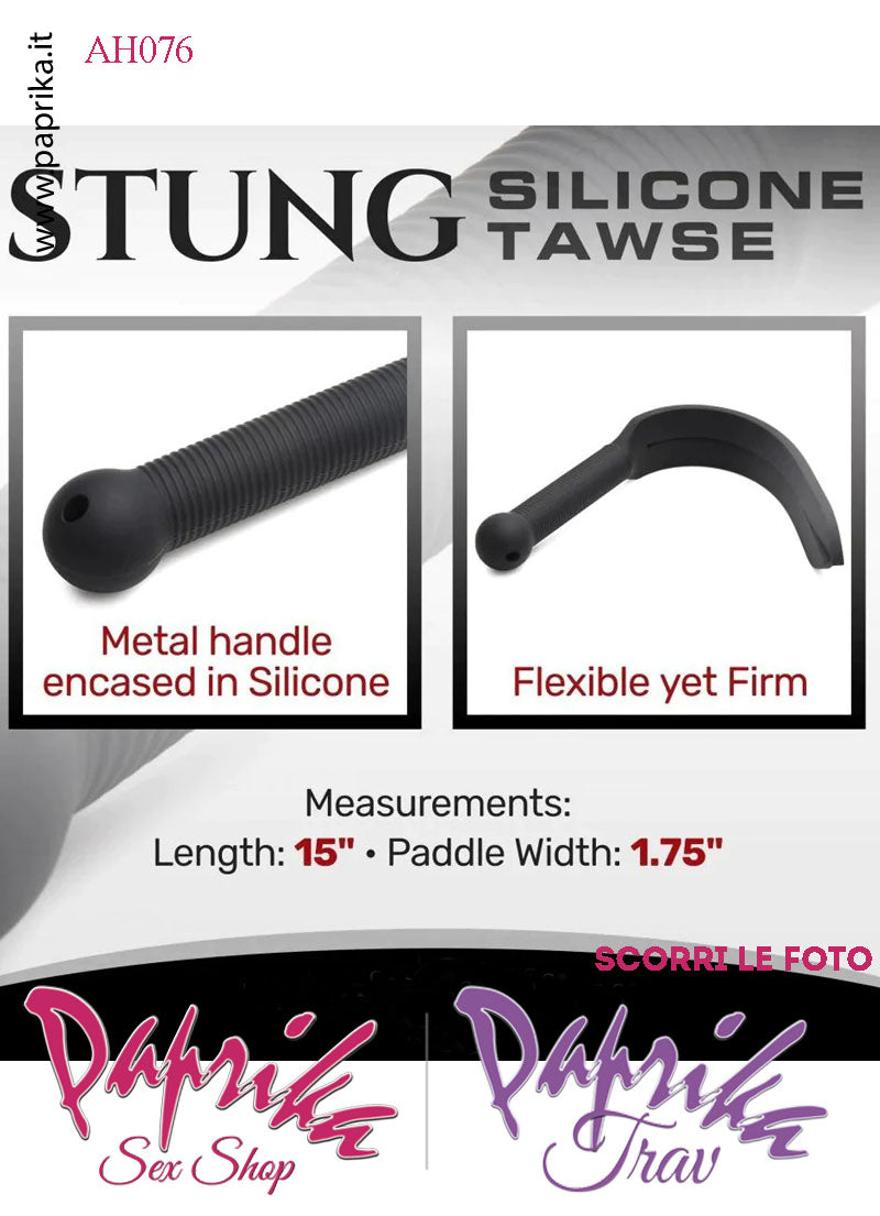 Paddle Sculacciatore Sadomaso Silicone Due Punte Taglio Centrale