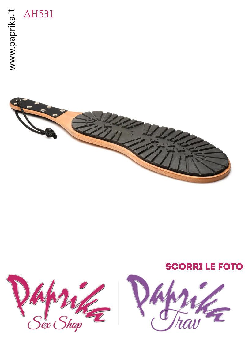 Paddle Sculacciatore Double Face Legno Lato Liscio Lato Suola Scarpone