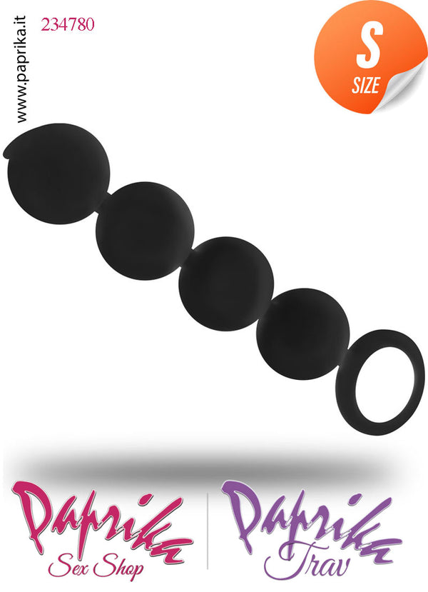 Palline Plug Unisex 3 Sfere Small 15 cm Ø 22 Punta Lavorata Silicone Flessibile