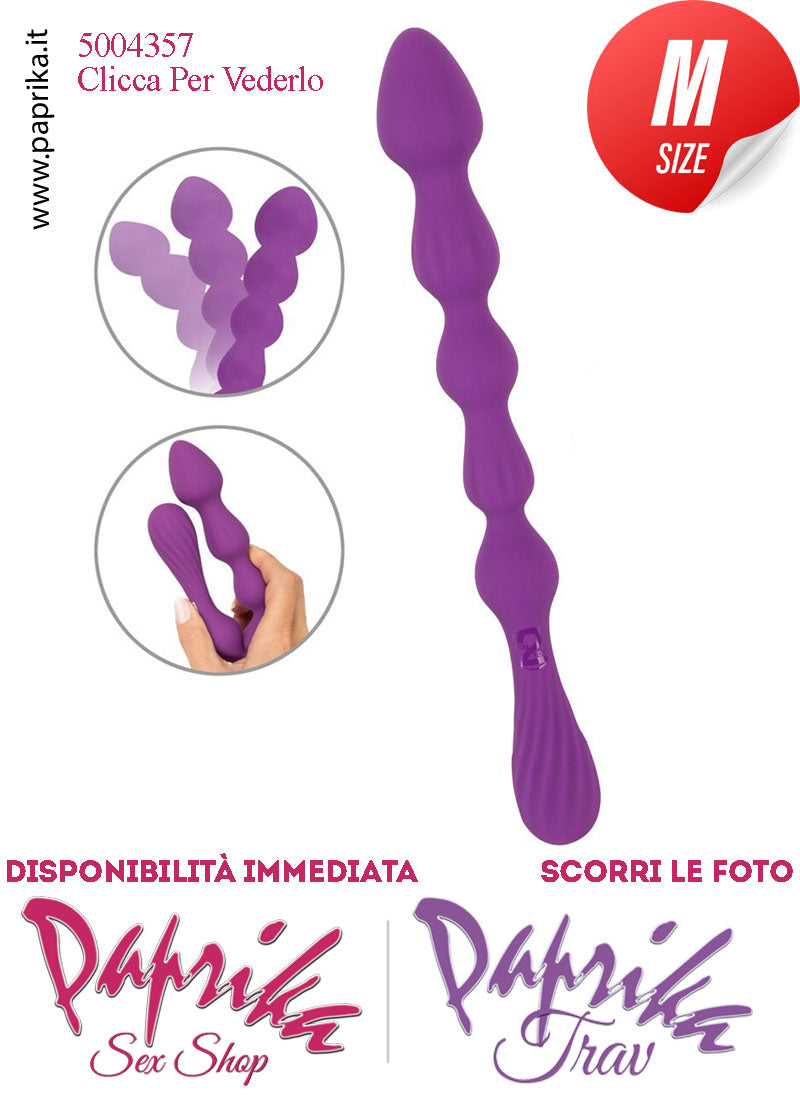Palline Flessibili Sagomate Unisex 5 Ovali 27 cm Ø 32 Punta Larga Silicone