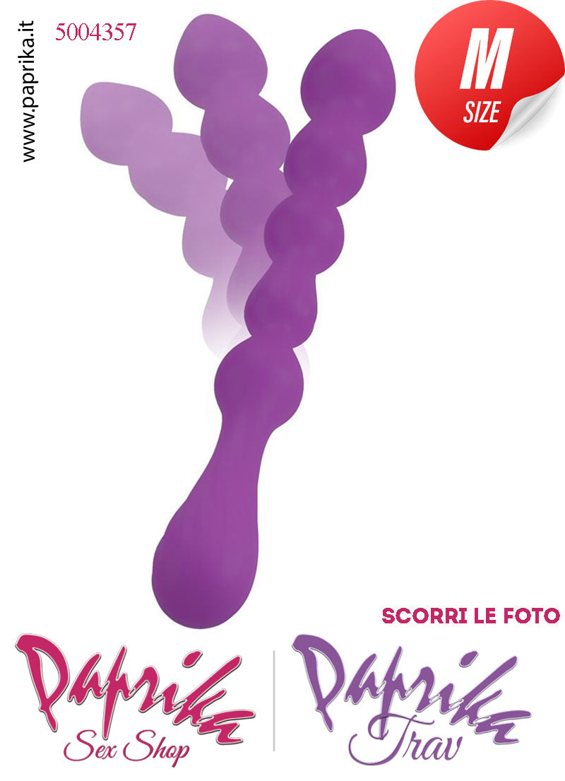 Palline Flessibili Sagomate Unisex 5 Ovali 27 cm Ø 32 Punta Larga Silicone
