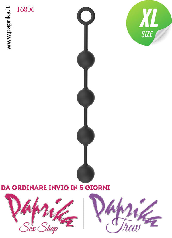 Palline Anali Unisex 4 Sfere Extralarge 49 cm Ø 50 Silicone Flessibile