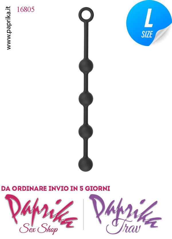 Palline Anali Unisex 4 Sfere Large 39 cm Ø 40 Silicone Flessibile