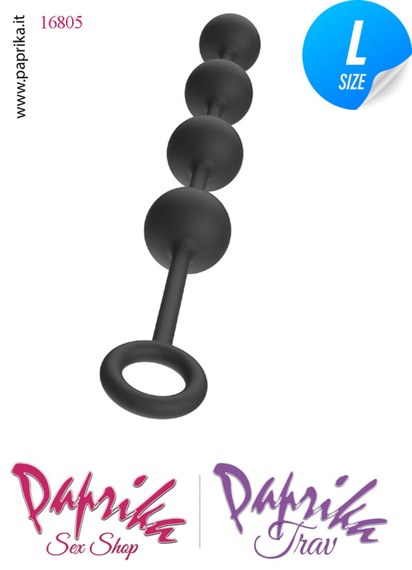 Palline Anali Unisex 4 Sfere Large 39 cm Ø 40 Silicone Flessibile