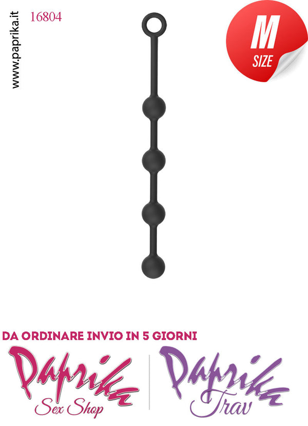 Palline Anali Unisex 4 Sfere Medium 34 cm Ø 30 Silicone Flessibile