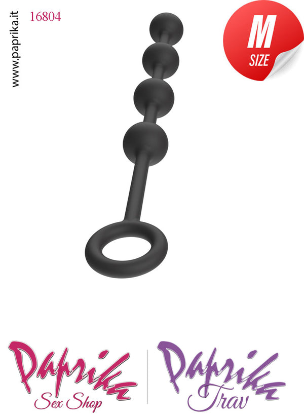 Palline Anali Unisex 4 Sfere Medium 34 cm Ø 30 Silicone Flessibile