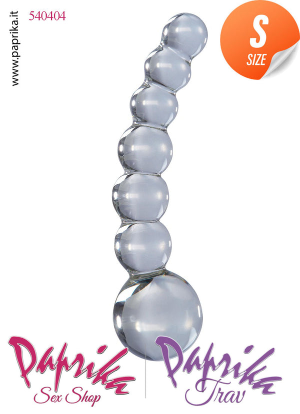 Palline Anale Unisex 6 Sfere 12 cm Ø 30 Vetro Infrangibile