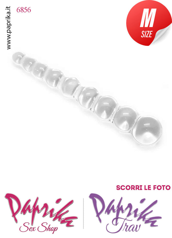 Palline Anali Crescendo Unisex 9 Sfere 20 cm Ø 22-33 Pirex Infrangibile