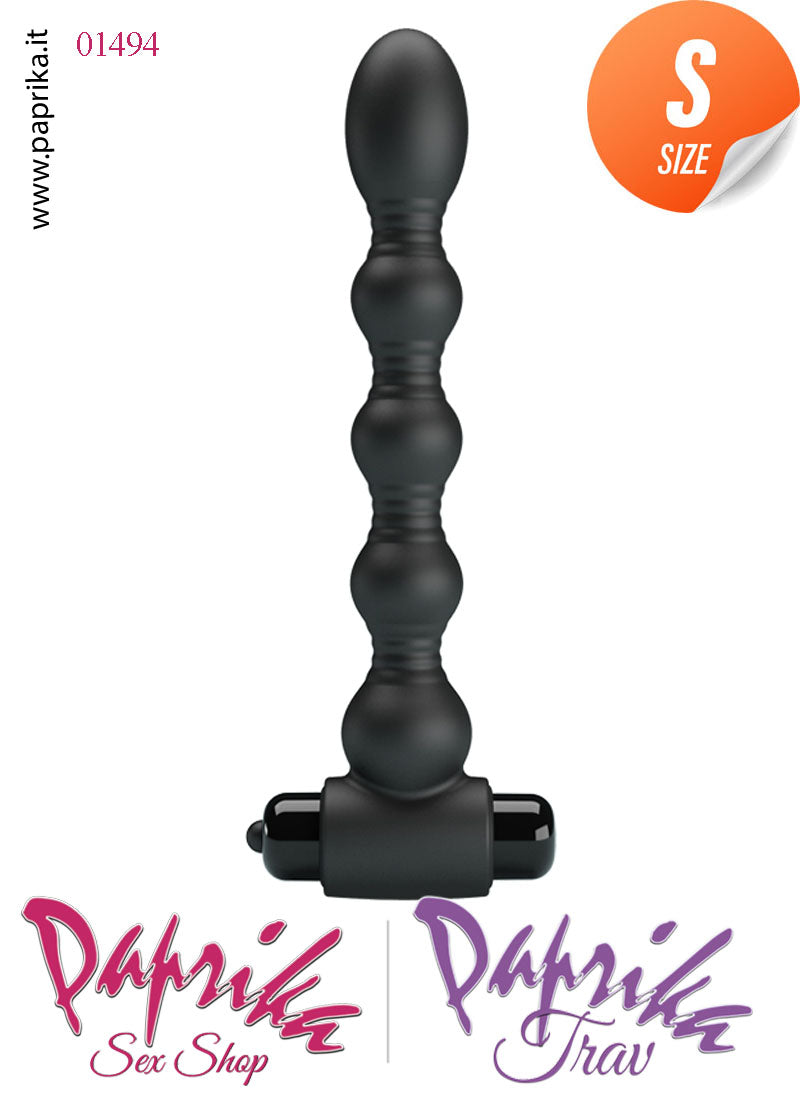 Palline Anali Unisex Vibranti Silicone 5 Sfere 16 cm Ø 25/27