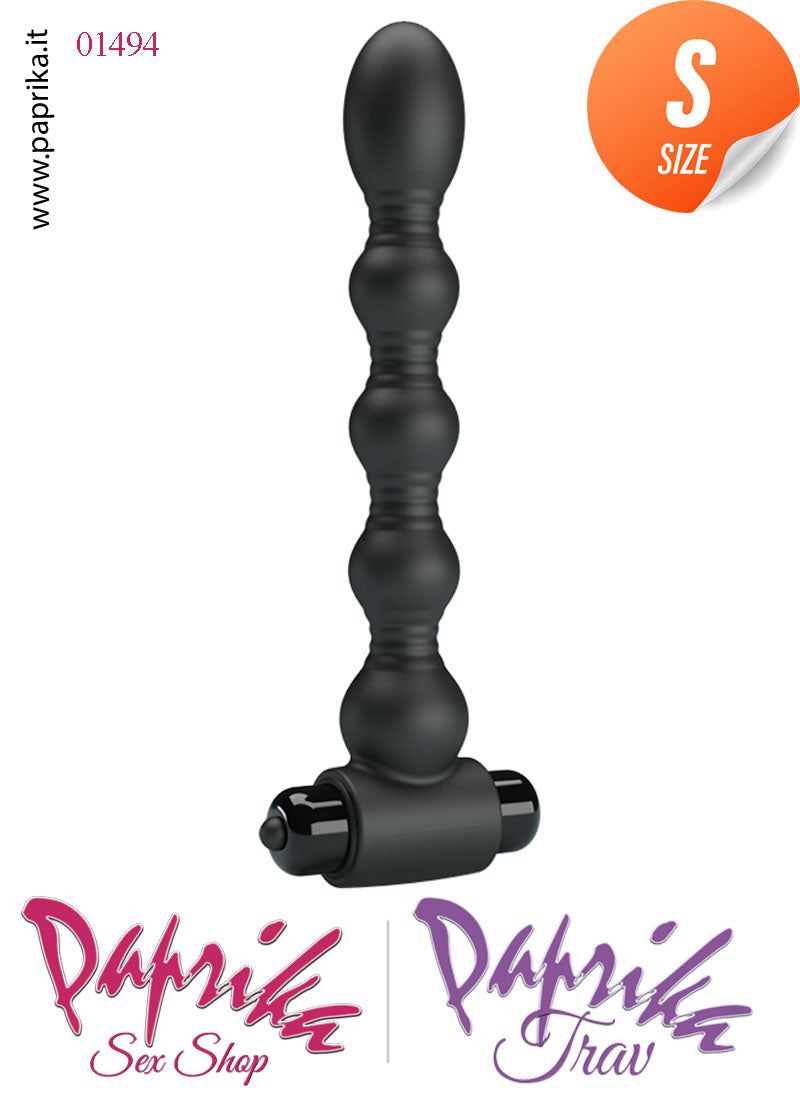 Palline Anali Unisex Vibranti Silicone 5 Sfere 16 cm Ø 25/27