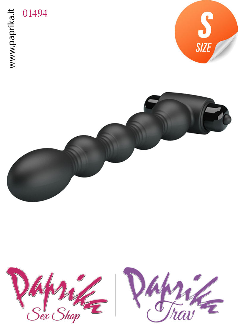 Palline Anali Unisex Vibranti Silicone 5 Sfere 16 cm Ø 25/27