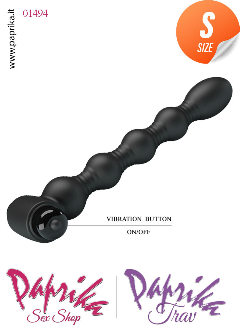 Palline Anali Unisex Vibranti Silicone 5 Sfere 16 cm Ø 25/27