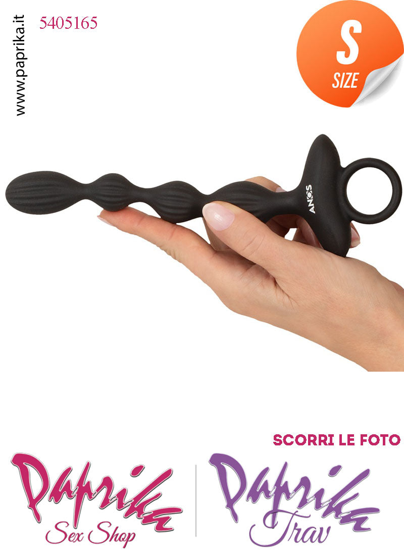 Palline Anali Unisex Silicone 16 cm Ø 20/26 Flessibile Vibrante Anello