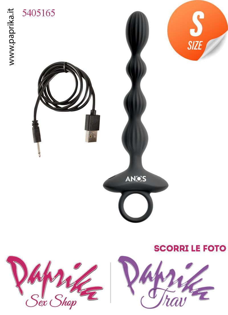 Palline Anali Unisex Silicone 16 cm Ø 20/26 Flessibile Vibrante Anello