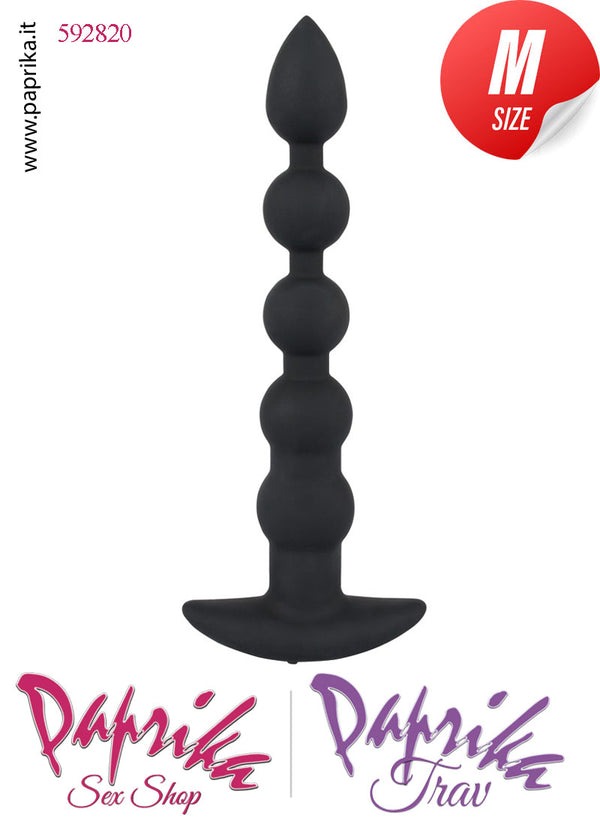 Palline Anali Unisex Vibranti Silicone 5 Sfere 19 cm Ø 25/32