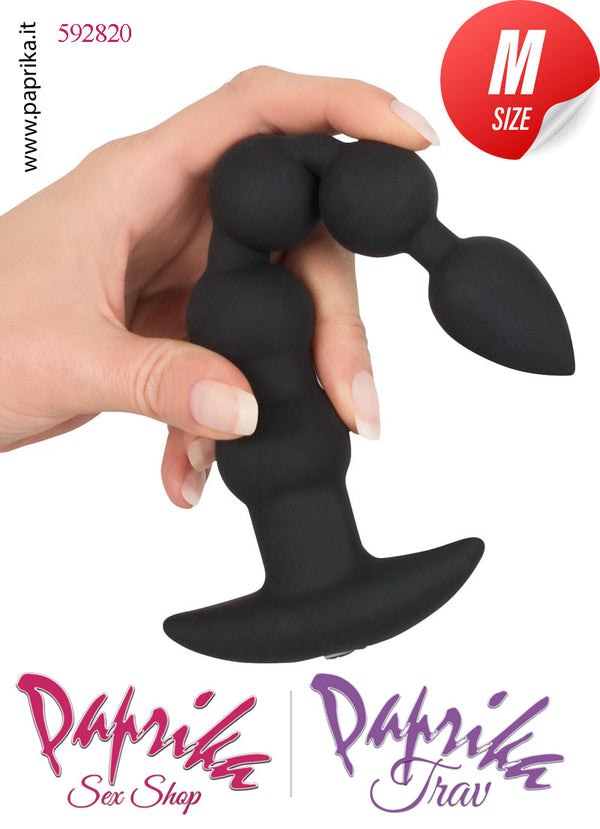 Palline Anali Unisex Vibranti Silicone 5 Sfere 19 cm Ø 25/32