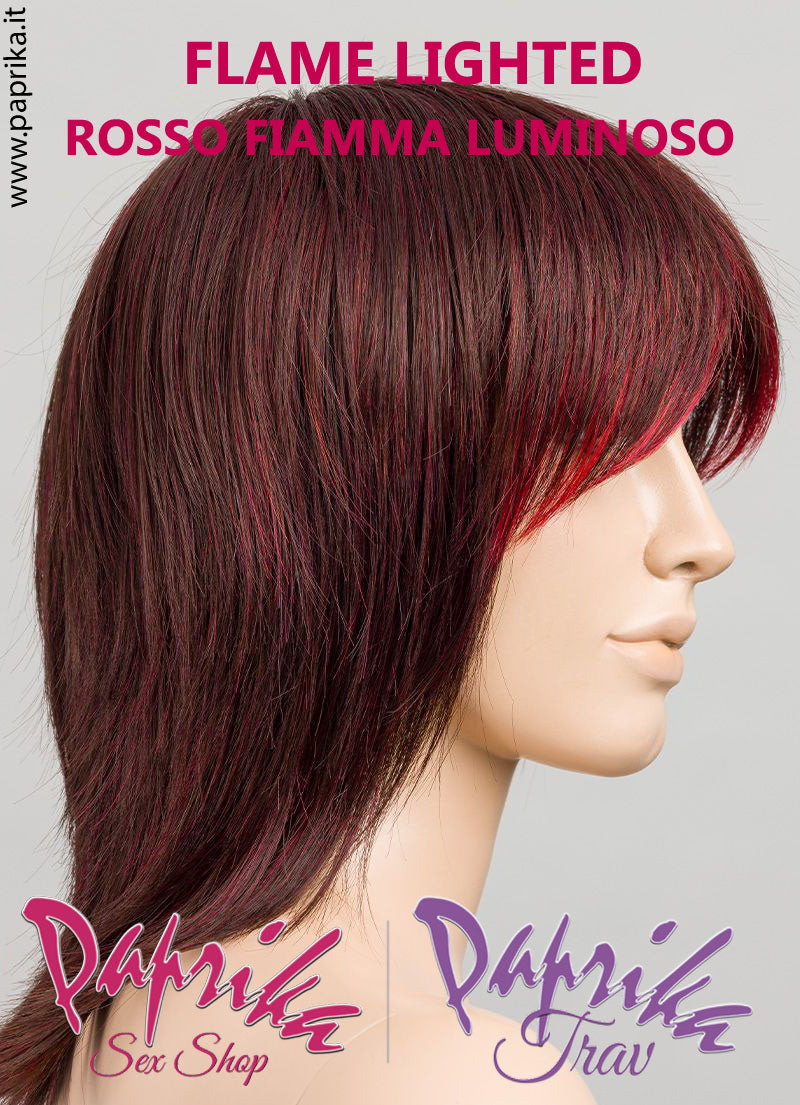 Rainbow Parrucca Lunga Scalata Frangetta Lunga Riga Centrale