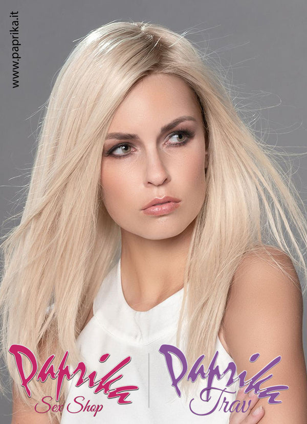 Zora Parrucca Lunga Liscia Capelli Veri Riga Laterale