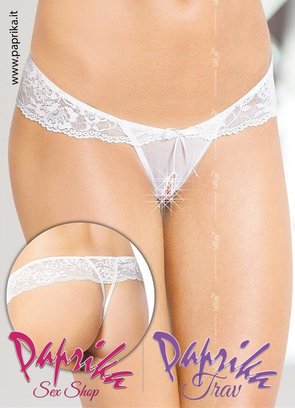 Perizoma Sexy Aperto Retina Pizzo Triangolo Posteriore Aperto