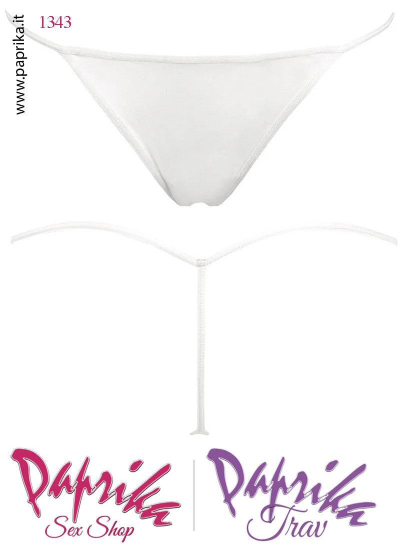Perizoma Triangolo Chiuso Lycra Coprente String Posteriore Non Contenitivo