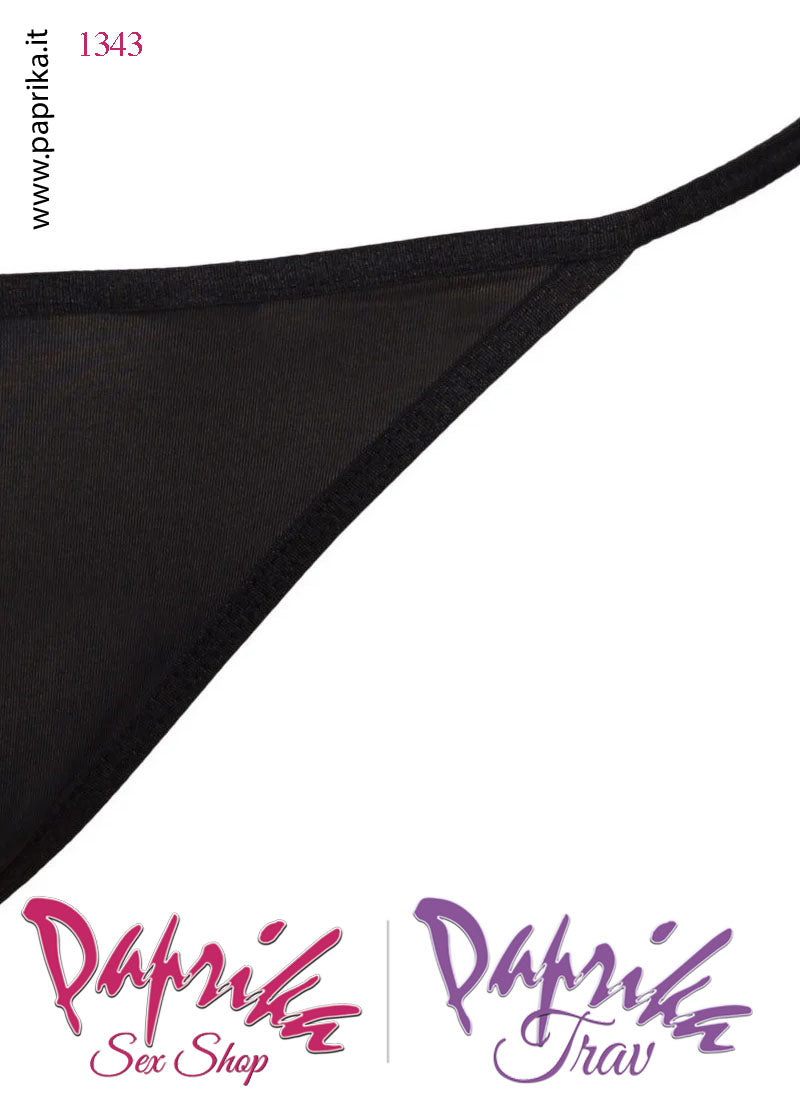Perizoma Triangolo Chiuso Lycra Coprente String Posteriore Non Contenitivo