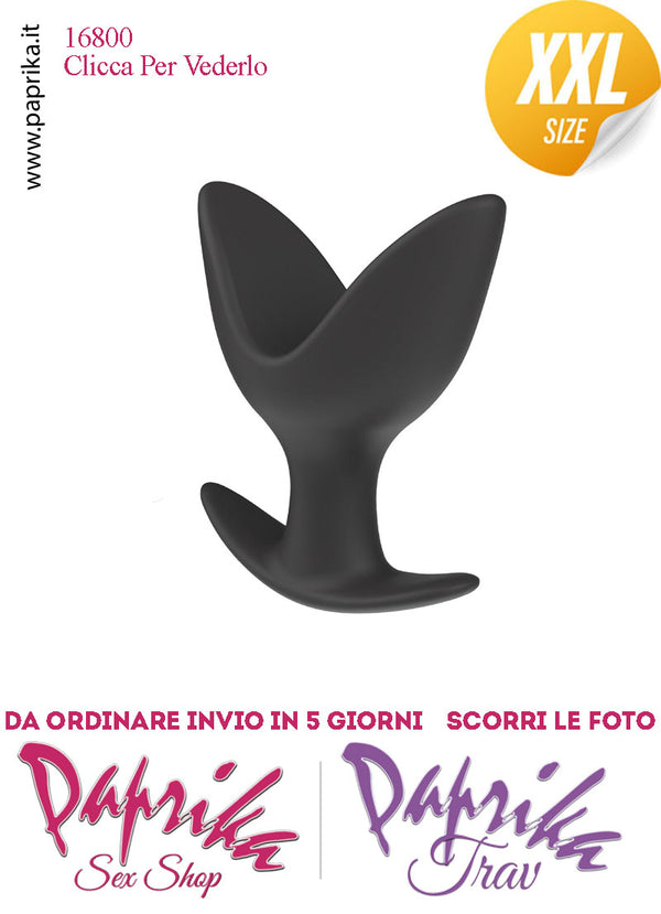 Plug Anale Anchor Apribile Divaricatore 2 Vie Silicone Non Vibrante 8 cm Ø 58