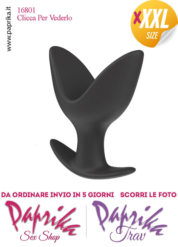 Plug Anale Anchor Apribile Divaricatore 2 Vie Silicone Non Vibrante 8.5 cm Ø 72