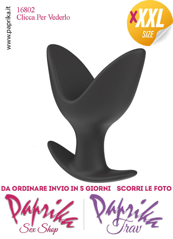 Plug Anale Anchor Apribile Divaricatore 2 Vie Silicone Non Vibrante 9 cm Ø 78