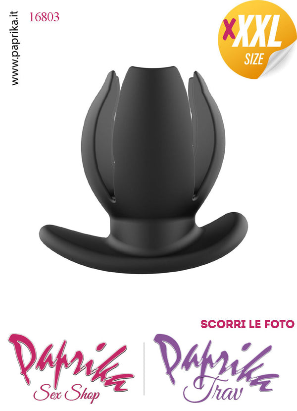 Plug Anale Anchor Apribile Divaricatore 4 Vie Silicone Non Vibrante 6 cm Ø 75