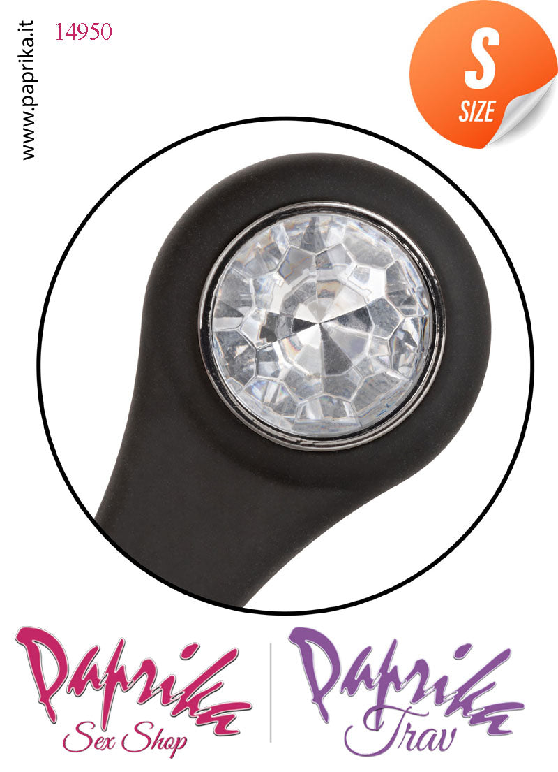 Plug Anale Unisex Small Alluminio Gioiello Anello Doppio Testicoli 6 cm Ø 25