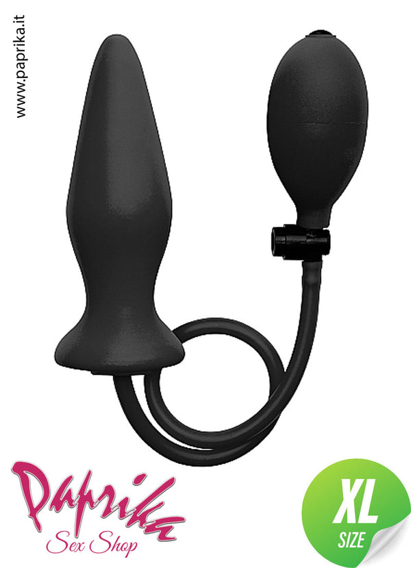 Plug Anale Unisex Gonfiabile Non Vibrante 11 cm Ø 45 Silicone