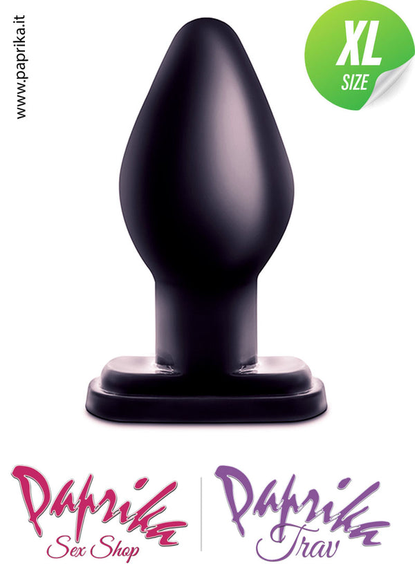 Plug Anale Unisex XL Ø 55 Lungo Pvc Morbido Ventosa Rettangolare