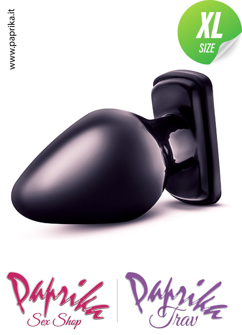 Plug Anale Unisex XL Ø 55 Lungo Pvc Morbido Ventosa Rettangolare