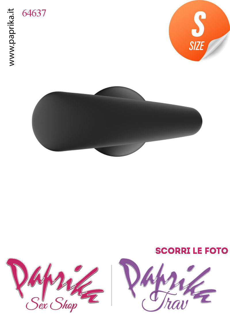 Plug Anale Small 10 cm Ø 26 Silicone Base Curva Non Vibrante