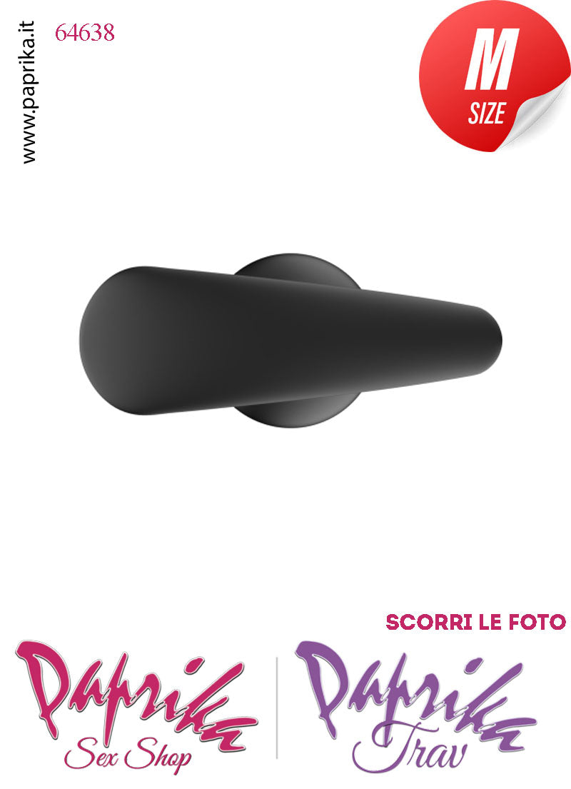 Kit Plug Anale Medium 12 cm Ø 33 Silicone Base Curva Non Vibrante e Lubrificante