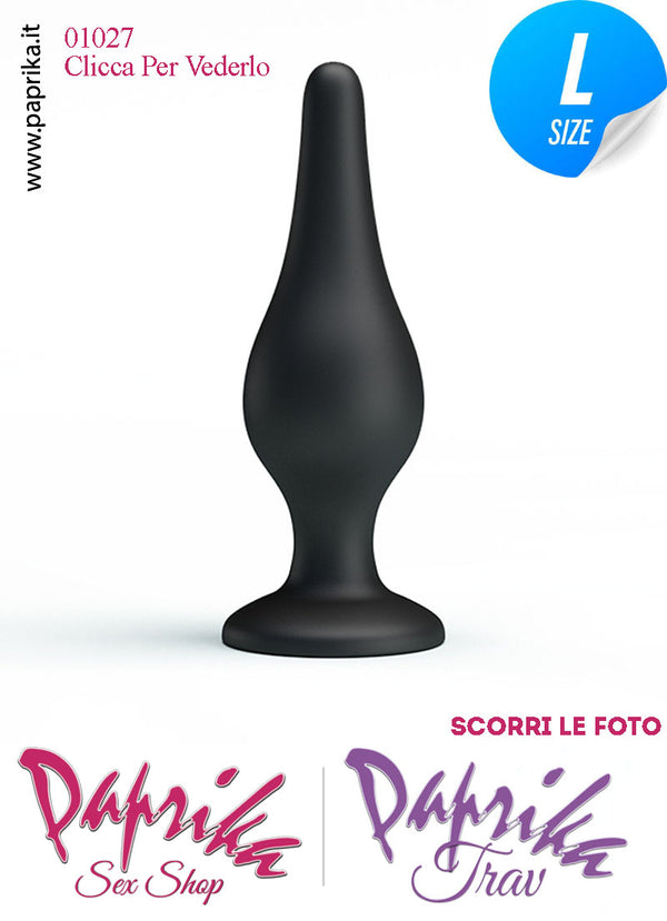 Plug Anale Unisex 14 cm Ø 45 Silicone Ventosa Non Vibrante