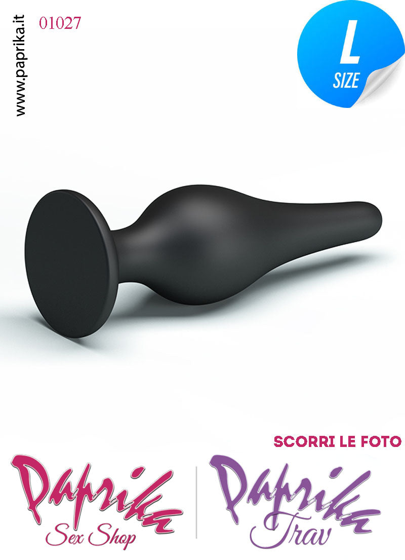 Plug Anale Unisex 14 cm Ø 45 Silicone Ventosa Non Vibrante