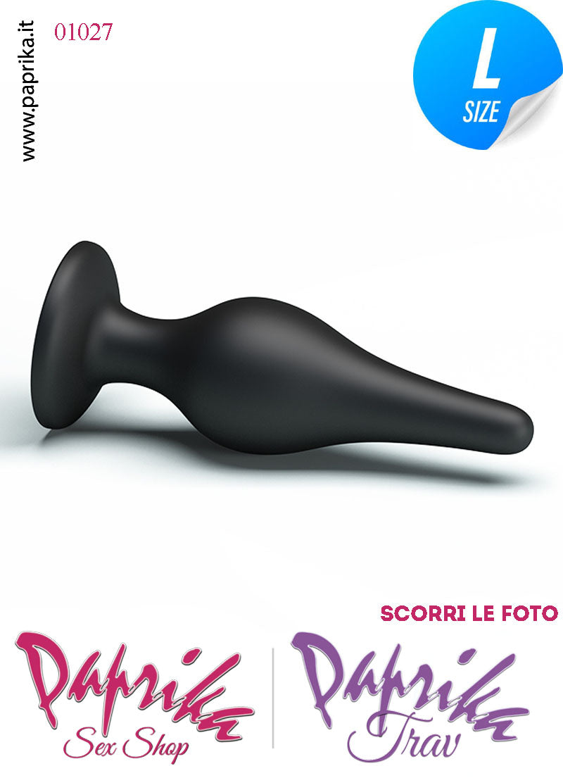 Plug Anale Unisex 14 cm Ø 45 Silicone Ventosa Non Vibrante