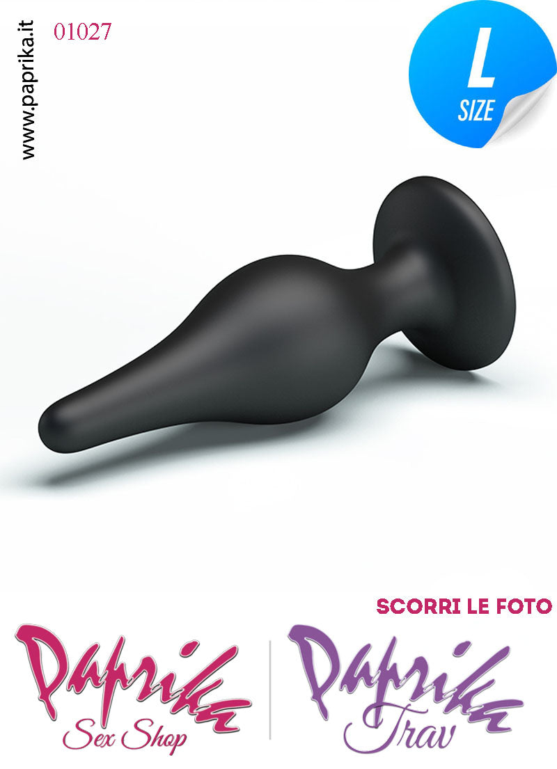 Plug Anale Unisex 14 cm Ø 45 Silicone Ventosa Non Vibrante