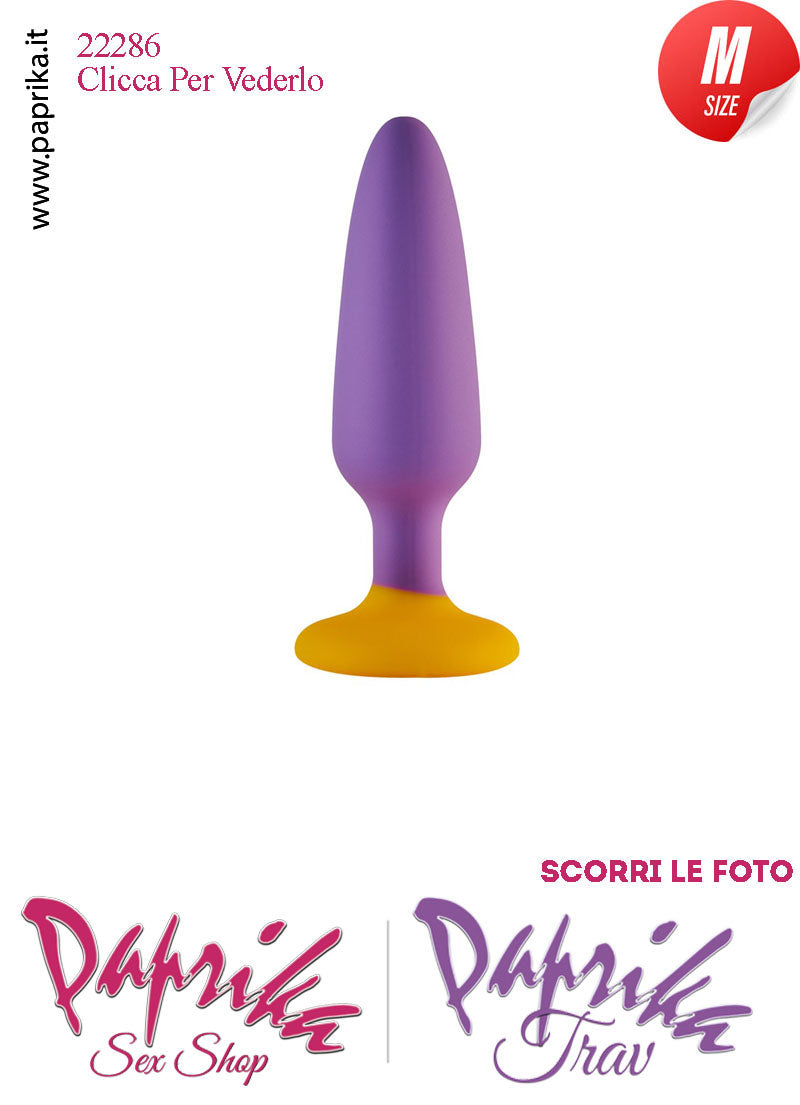 Plug Anale Medium 11 cm Ø 30 Silicone Ventosa Base Tonda Non Vibrante