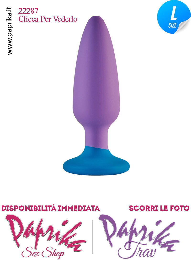 Plug Anale Large 13 cm Ø 40 Silicone Ventosa Base Tonda Non Vibrante